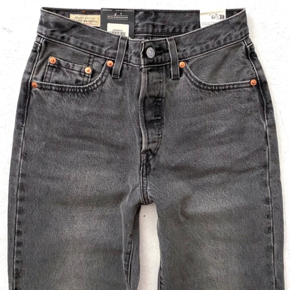 Levis Nwt Premium Denim A46990014 High Rise Tapered Leg 501 '81 Jeans 25 x 31 - Picture 2 of 6